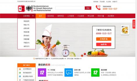 22簡潔大(dà)方餐飲培訓類商城樣式培訓恒峰網絡模闆