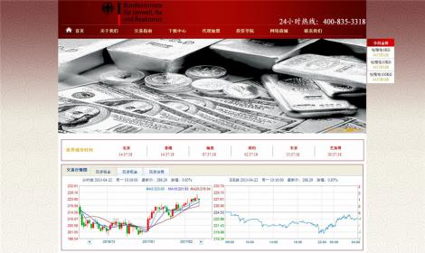 543貴金(jīn)屬金(jīn)融交易投資類企業(yè)網站恒峰模闆